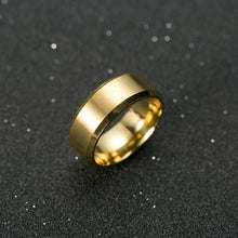 Load image into Gallery viewer, Men&#39;s Titanium Black Ring