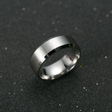 Load image into Gallery viewer, Men&#39;s Titanium Black Ring