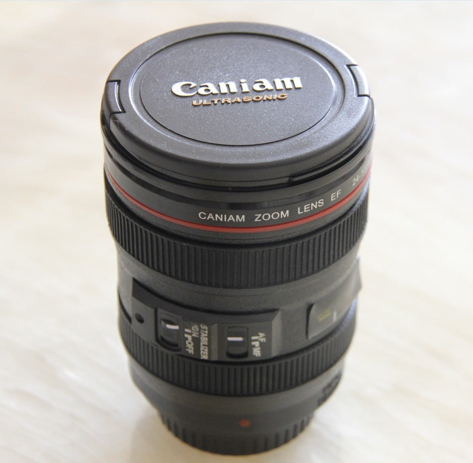 Camera Lens Coffee Mug  With Lid