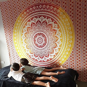 Large Mandala Indian Tapestry Wall Hanging Polyester Thin Blanket Shawl