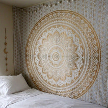 Load image into Gallery viewer, Large Mandala Indian Tapestry Wall Hanging Polyester Thin Blanket Shawl