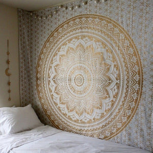 Large Mandala Indian Tapestry Wall Hanging Polyester Thin Blanket Shawl