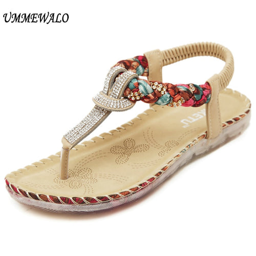 Summer Sandals Women's T-strap Flip Flops Thong Sandals Designer Elastic Band Ladies Gladiator Sandal Shoes Zapatos Mujer