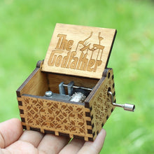 Load image into Gallery viewer, Antique Carved  Music Box Game of Thrones Music Box Star War Godfather Wooden Hand Crank Theme Music Caixa De Musica