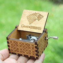 Load image into Gallery viewer, Antique Carved  Music Box Game of Thrones Music Box Star War Godfather Wooden Hand Crank Theme Music Caixa De Musica