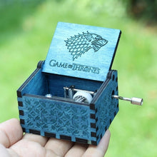 Load image into Gallery viewer, Antique Carved  Music Box Game of Thrones Music Box Star War Godfather Wooden Hand Crank Theme Music Caixa De Musica