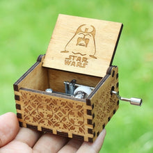 Load image into Gallery viewer, Antique Carved  Music Box Game of Thrones Music Box Star War Godfather Wooden Hand Crank Theme Music Caixa De Musica