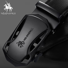 Load image into Gallery viewer, Men&#39;s Automatic Buckle Black Genuine Leather Belt