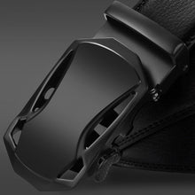 Load image into Gallery viewer, Men&#39;s Automatic Buckle Black Genuine Leather Belt