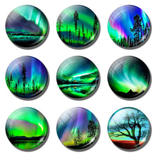 Load image into Gallery viewer, Northern Lights Refrigerator Magnets Glow In The Dark