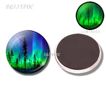 Load image into Gallery viewer, Northern Lights Refrigerator Magnets Glow In The Dark