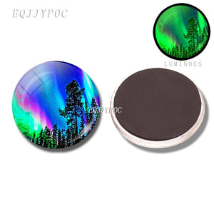 Northern Lights Refrigerator Magnets Glow In The Dark