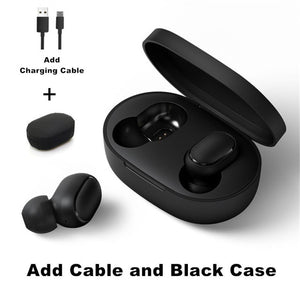 Wireless Bluetooth Earphones Stereo Bass Bluetooth 5.0 With Mic Handsfree Earbuds AI Control