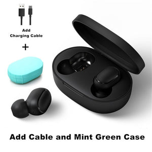 Wireless Bluetooth Earphones Stereo Bass Bluetooth 5.0 With Mic Handsfree Earbuds AI Control